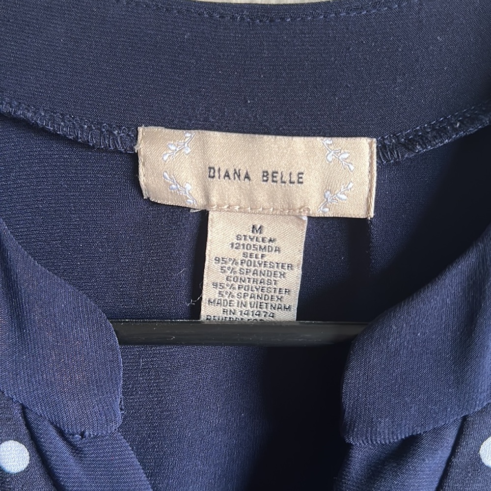 M Navy Button Down - Picture 2 of 3